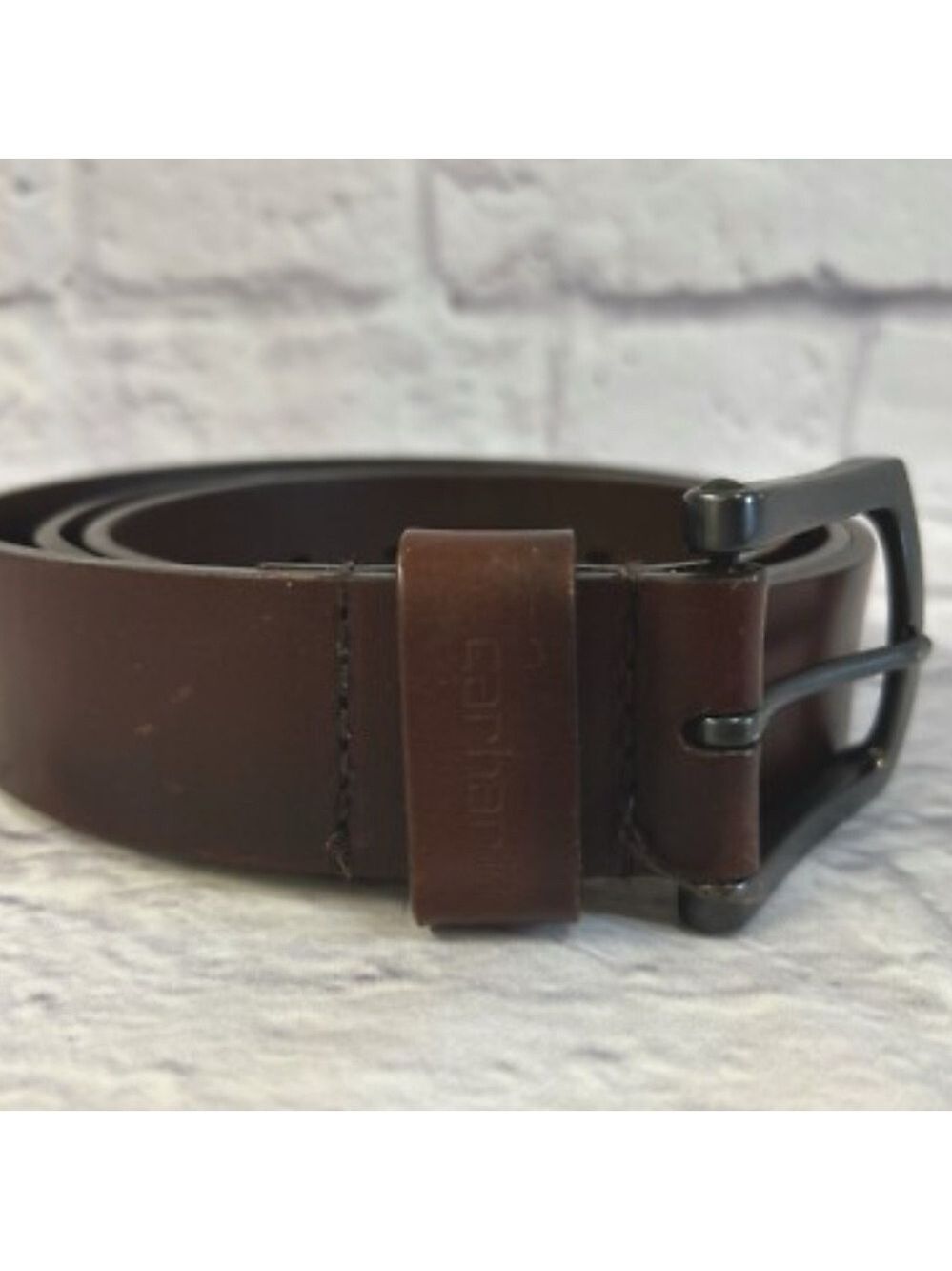 Carhartt Dark Brown Leather Belt